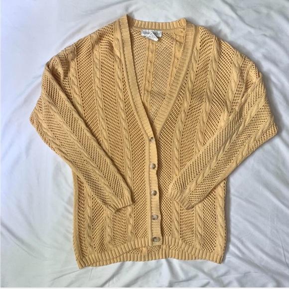 Vintage Cable Knit Cardigan - Picture 1 of 4